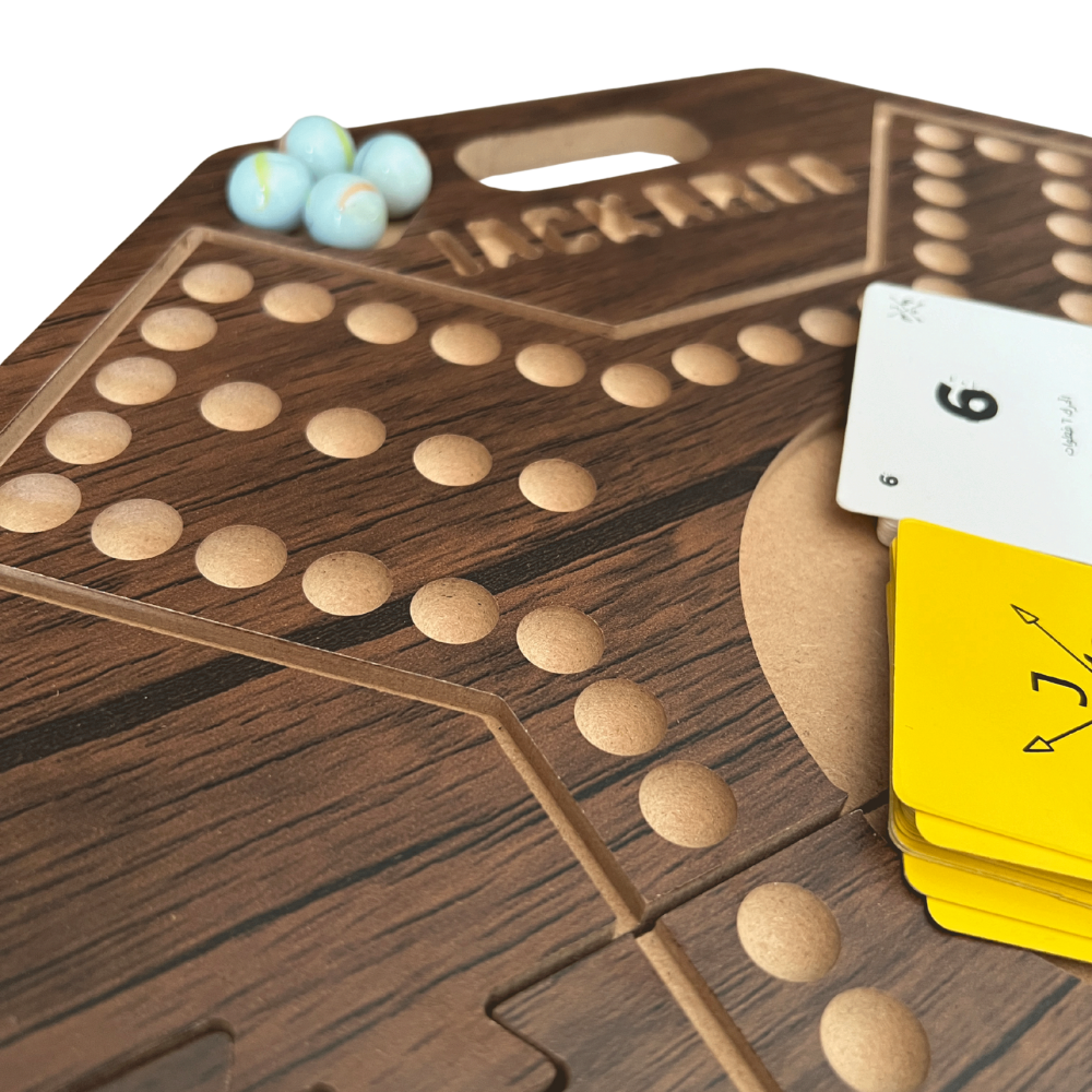 Jackaroo board game 4 players walnut